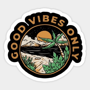 Good Vibes Only Sticker